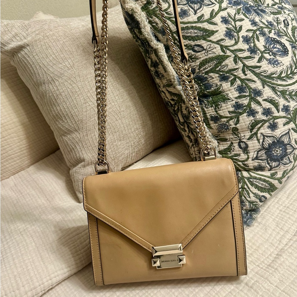 Michael Kors Tan Leather Shoulder Bag